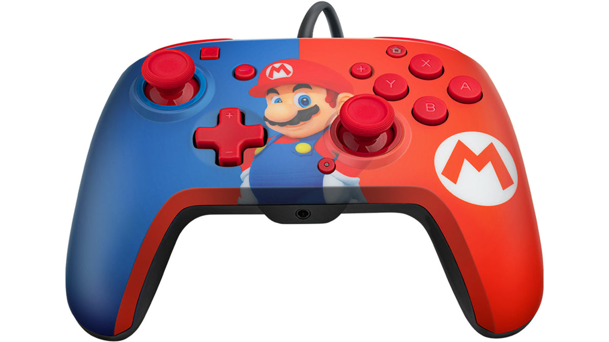 Faceoff Deluxe+ Audio Wired Controller: Power Pose Mario™ — 2