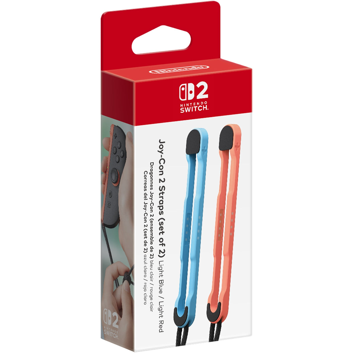 Joy-Con™ 2 Straps (set of 2) Light Blue / Light Red