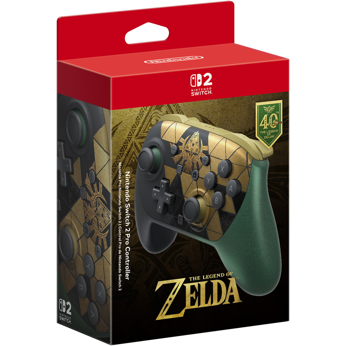 Nintendo Switch™ 2 Pro Controller The Legend of Zelda™ – 40th Anniversary Edition
